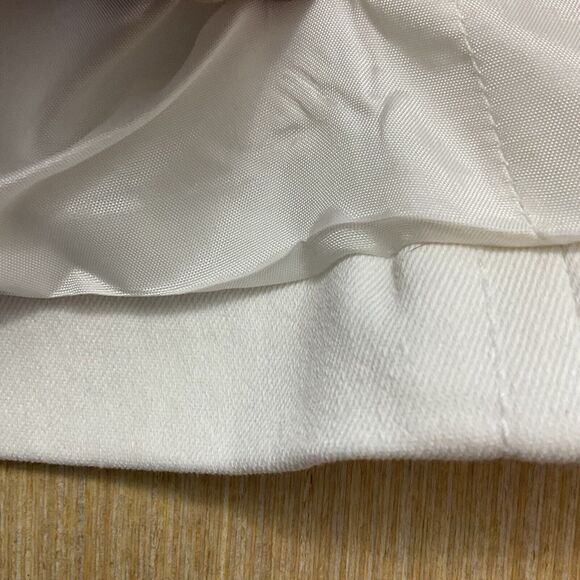 Kasper cotton stretch white denim gold button Jacket Size 14 Catalina  Brand New - Picture 13 of 14